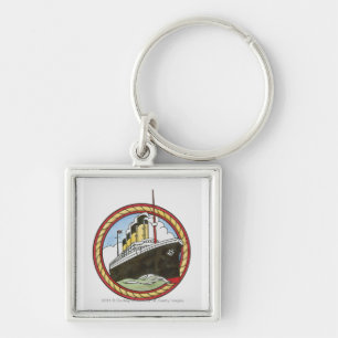 Illustration of Titanic Keychain