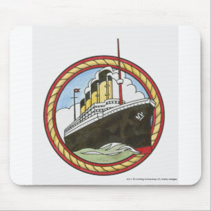 Illustration of Titanic Mouse Pad