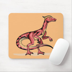 Illustration Of Velociraptor. Mouse Pad