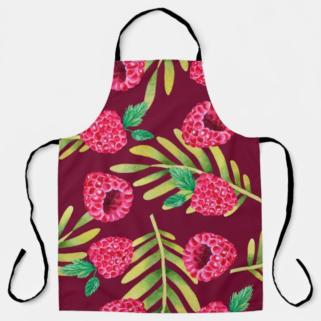 Illustration of watercolor hand drawn pattern with apron (Front)