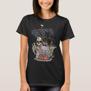 Illustration Pirate Cat Owner T-Shirt
