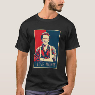 Illustration Pop Art I Love Monty Don TV Presenter T-Shirt