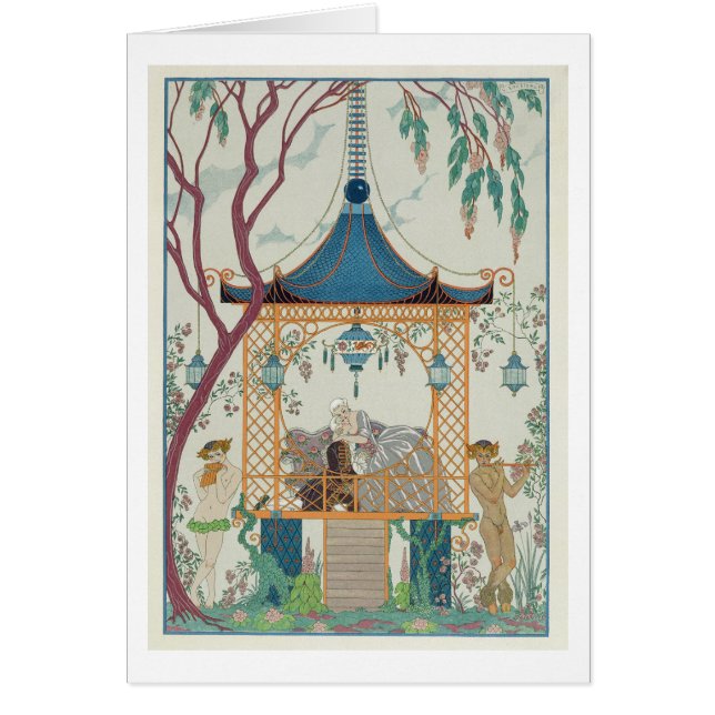 Illustration pour des "fêtes Galantes" par Paul (Devant)