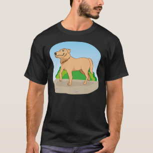 Illustration Representing A Labrador Dog Walking I T-Shirt