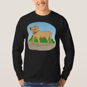 Illustration Representing A Labrador Dog Walking I T-Shirt