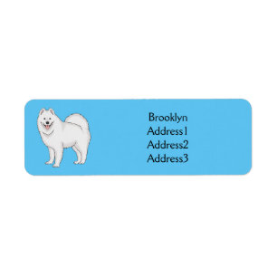 Illustration Samoyed dog