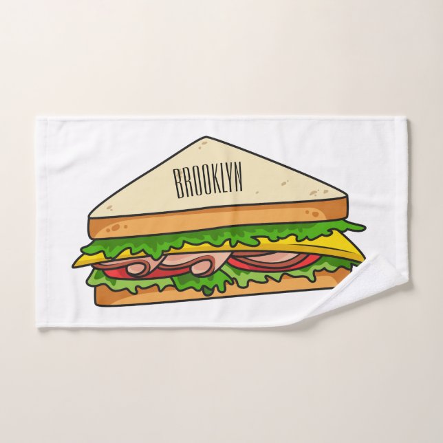 Illustration Sandwich (Serviette à main)