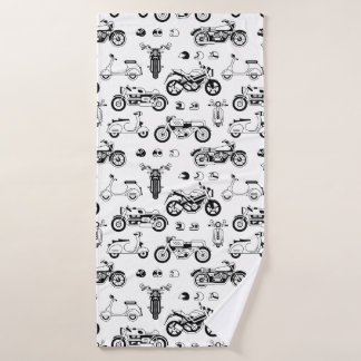 Illustration scooters de moto et casques