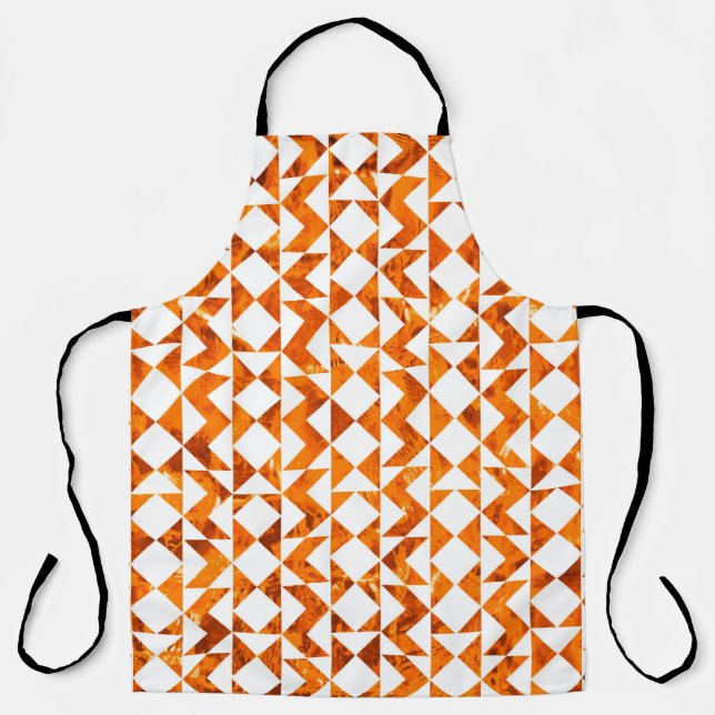Illustration seamless boho geometric pattern isola apron (Front)