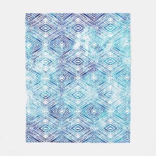 Illustration seamless boho geometric pattern isola fleece blanket