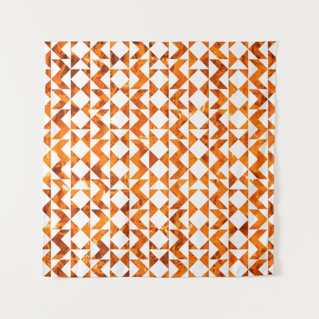 Illustration seamless boho geometric pattern isola tapestry (Front)