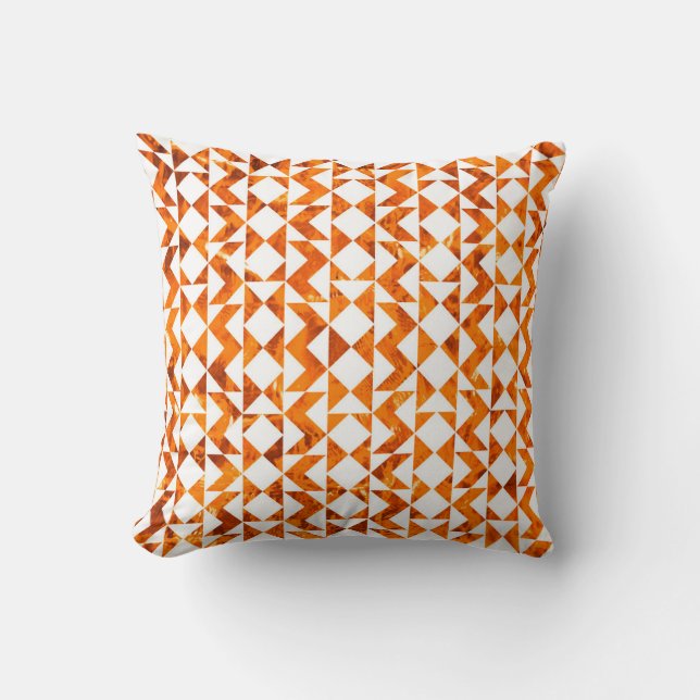 Illustration seamless boho geometric pattern isola throw pillow (Front)