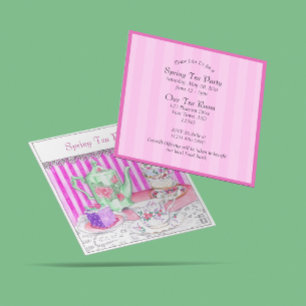 Illustration Tea Party Invitation