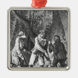 Illustration 'The Doctor In Spite of Himself' Metal Ornament