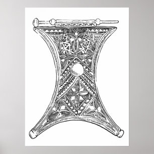 Illustration tirée à la main d'une affiche de déco