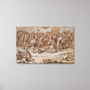 Illustration to 'The Iliad', 1760s (pen & ink, was Canvas Print