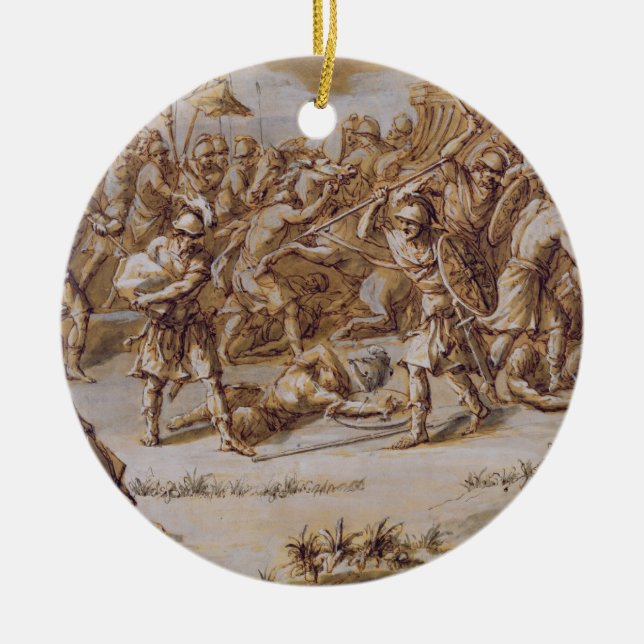 Illustration to 'The Iliad', 1760s (pen & ink, was Ceramic Ornament (Front)