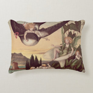 Illustration to 'Thumbkinetta', by Hans Christian Accent Pillow