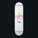 Illustration Unicorn Crown Girl Name Pink Purple Skateboard<br><div class="desc">Magical Rides Await: Illustration Unicorn Crown Girl Name Pink Purple Skateboard Transform every pavement and park into a whimsical wonderland with the Illustration Unicorn Crown Girl Name Pink Purple Skateboard. Designed for the dreamer and adventurer in every young spirit, this enchanting skateboard is the perfect way to infuse fun and...</div>
