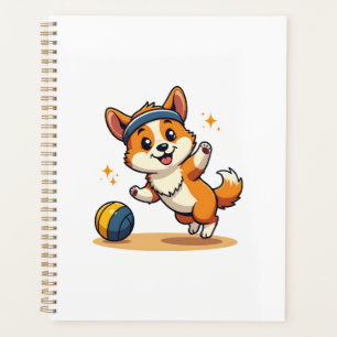 Illustration vectorielle de chien de volley-ball C