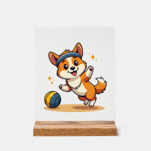 Illustration vectorielle de chien de volley-ball C