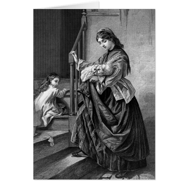 Illustration victorienne vintage "heure du (Devant)