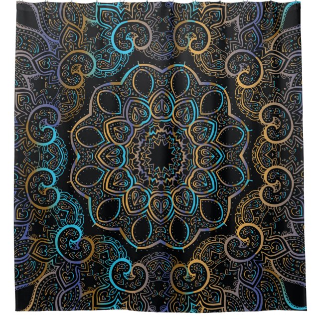 illustration vintage background. Mandala. Indian d (Front)