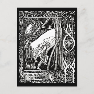 Illustration Vintage carte postale - Aubrey Beards