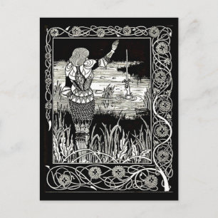 Illustration Vintage carte postale-Aubrey Beardsle