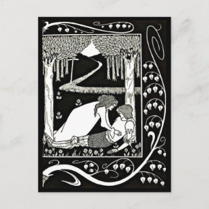 Illustration Vintage carte postale-Aubrey Beardsle