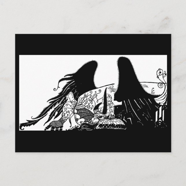 Illustration Vintage carte postale-Aubrey Beardsle (Devant)