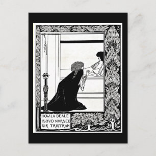 Illustration Vintage carte postale-Aubrey Beardsle