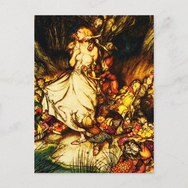 Illustration Vintage carte postale-Rackham 17 (Devant)