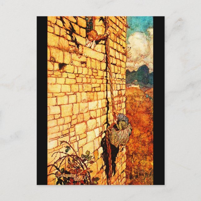 Illustration Vintage carte postale-Rackham 20 (Devant)
