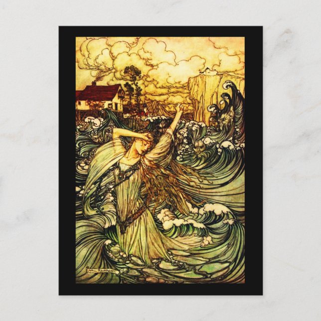 Illustration Vintage carte postale-Rackham 25 (Devant)