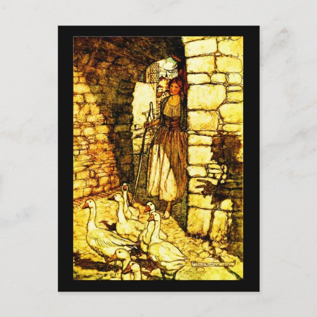 Illustration Vintage carte postale-Rackham 33 (Devant)