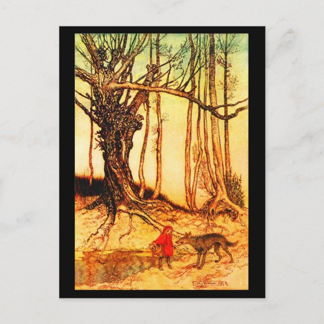 Illustration Vintage carte postale-Rackham 37 (Devant)