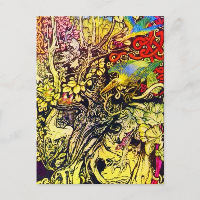 Illustration Vintage carte postale-Rackham 40 (Devant)