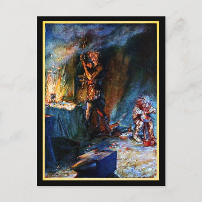 Illustration Vintage carte postale-Rackham 6 (Devant)