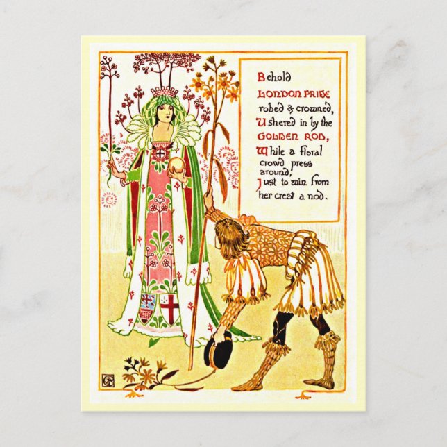 Illustration Vintage carte postale-Walter Crane 10 (Devant)