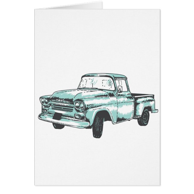 Illustration vintage de camion (Devant)
