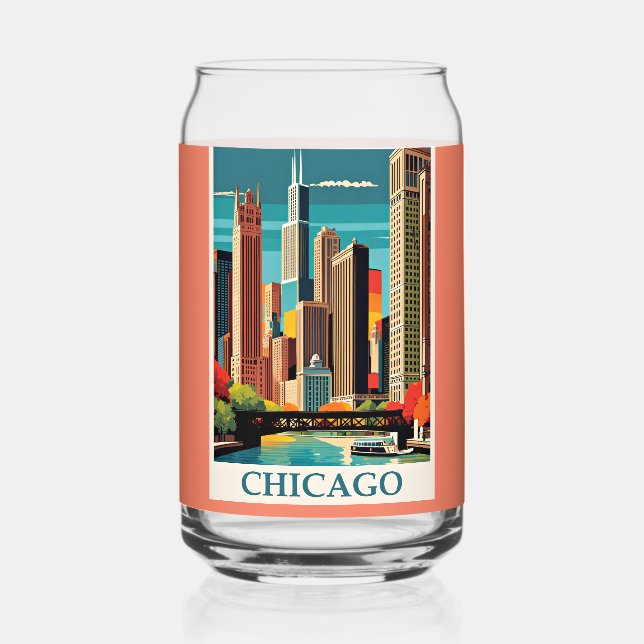 Illustration Vintage de Chicago (Recto)