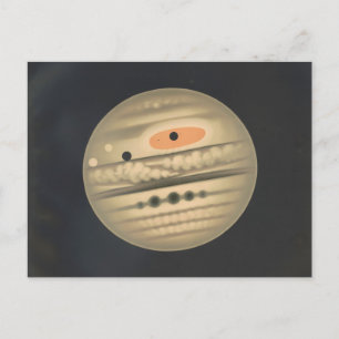 Illustration vintage de la carte postale Astronomi