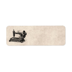 Illustration vintage de machine à coudre de 1800s