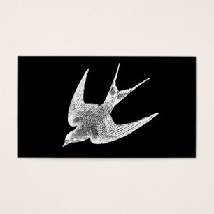 Illustration vintage d'hirondelle - oiseau 1800's
