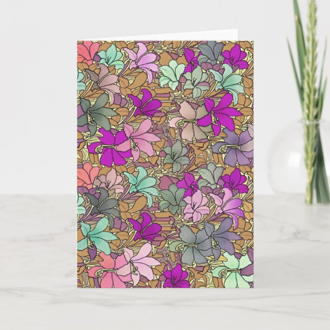 Illustration vintage du modèle floral (Devant)