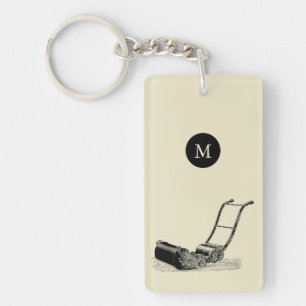 ILLUSTRATION vintage Monogramme de la tondeuse de
