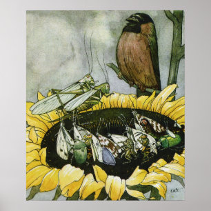 Illustration vintage Poster d'Else Wenz Vietor