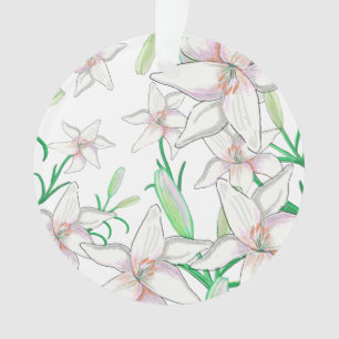 Illustration White Lilies