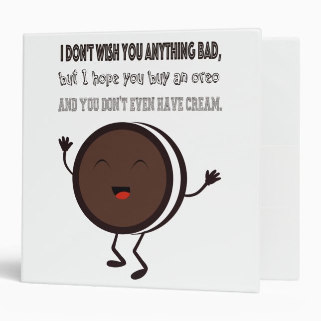 Illustration with a quote about Oreo Binder (Front/Inside)
